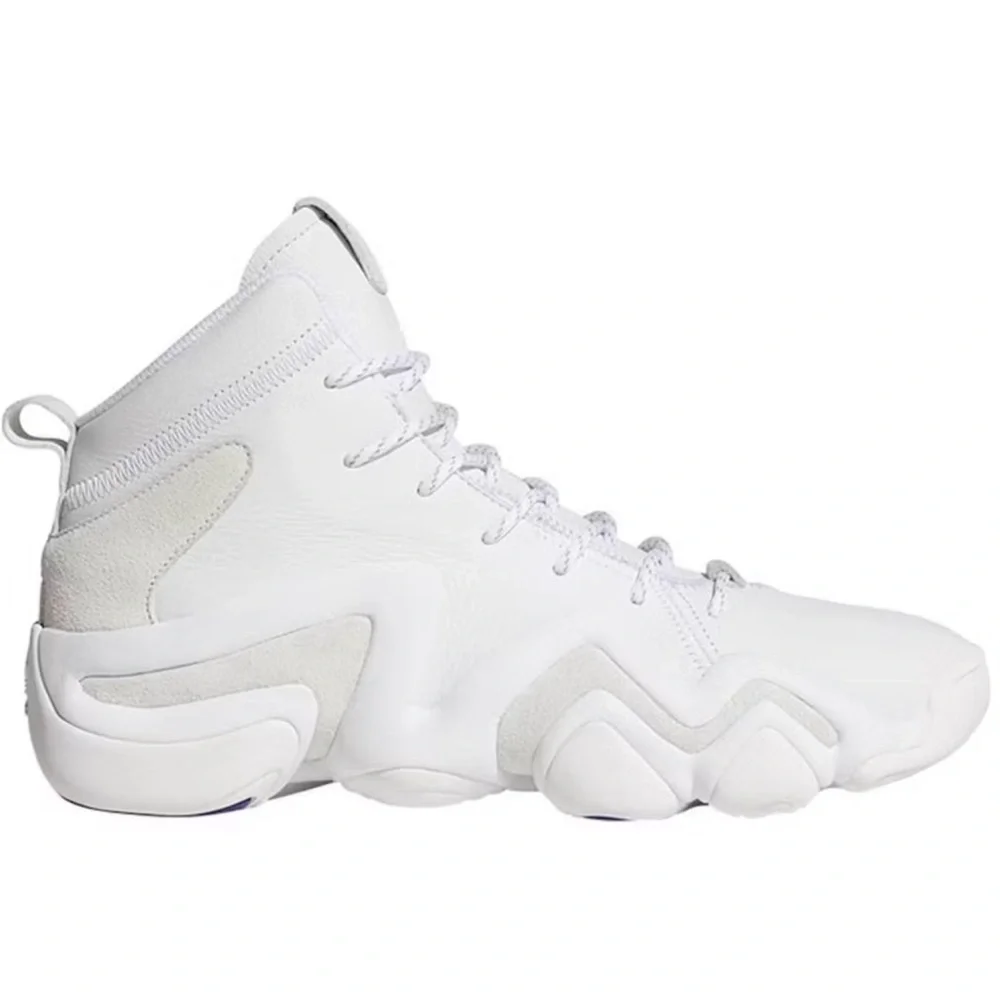 Adidas Crazy 8 ADV White Leather High Top Sneakers Men's Sz 9.5 Rare Retro Style